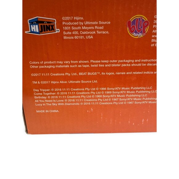 Beat Bugs Singing Crick Toy Light-Up Feature Beatles Inspired Interactive New - Picture 12 of 14